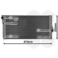 VAN WEZEL radiator, engine cooling 06002355 - Car cooler