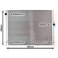 VAN WEZEL radiator, engine cooling 06002430 - Car cooler