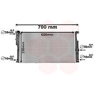 VAN WEZEL radiator, engine cooling 06002447 - Car cooler