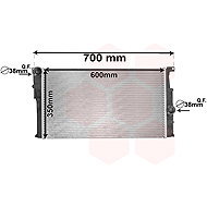 VAN WEZEL radiator, engine cooling 06002455 - Car cooler