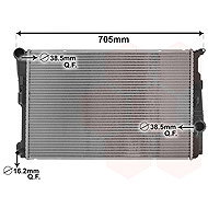 VAN WEZEL radiator, engine cooling 06002546 - Car cooler