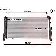VAN WEZEL radiator, engine cooling 06012703 - Car cooler