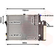 VAN WEZEL radiator, engine cooling 06012711 - Car cooler