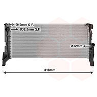 VAN WEZEL radiator, engine cooling 06012722 - Car cooler