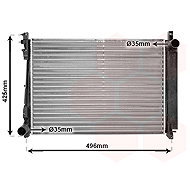 VAN WEZEL radiator, engine cooling 07002080 - Car cooler