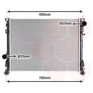 VAN WEZEL radiator, engine cooling 07002097 - Car cooler