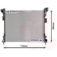 VAN WEZEL radiator, engine cooling 07002104 - Car cooler