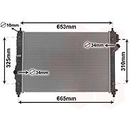 VAN WEZEL radiator, engine cooling 08002064 - Car cooler