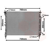 VAN WEZEL radiator, engine cooling 08002067 - Car cooler