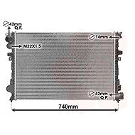 VAN WEZEL radiator, engine cooling 09002079 - Car cooler