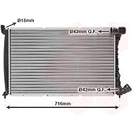 VAN WEZEL radiator, engine cooling 09002102 - Car cooler