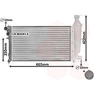VAN WEZEL radiator, engine cooling 09002116 - Car cooler