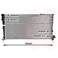 VAN WEZEL radiator, engine cooling 09002142 - Car cooler