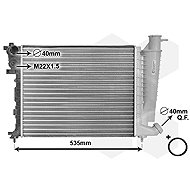 VAN WEZEL radiator, engine cooling 09002154 - Car cooler