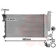 VAN WEZEL radiator, engine cooling 09002155 - Car cooler
