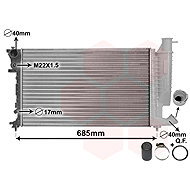 VAN WEZEL radiator, engine cooling 09002157 - Car cooler