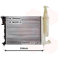 VAN WEZEL radiator, engine cooling 09002167 - Car cooler
