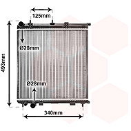 VAN WEZEL radiator, engine cooling 09002187 - Car cooler