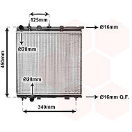 VAN WEZEL radiator, engine cooling 09002190 - Car cooler