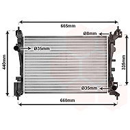 VAN WEZEL radiator, engine cooling 09002261 - Car cooler