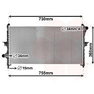 VAN WEZEL radiator, engine cooling 09002278 - Car cooler