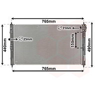 VAN WEZEL radiator, engine cooling 09012707 - Car cooler