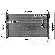 VAN WEZEL radiator, engine cooling 09012709 - Car cooler