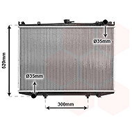 VAN WEZEL radiator, engine cooling 13002041 - Car cooler