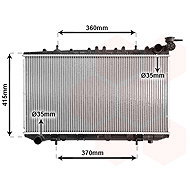 VAN WEZEL radiator, engine cooling 13002094 - Car cooler