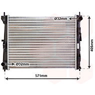 VAN WEZEL radiator, engine cooling 13002235 - Car cooler