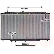 VAN WEZEL radiator, engine cooling 13002246 - Car cooler