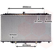 VAN WEZEL radiator, engine cooling 13002264 - Car cooler