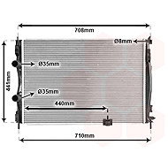 VAN WEZEL radiator, engine cooling 13002288 - Car cooler