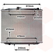 VAN WEZEL radiator, engine cooling 13002300 - Car cooler
