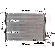 VAN WEZEL radiator, engine cooling 13012708 - Car cooler