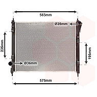 VAN WEZEL radiator, engine cooling 13012711 - Car cooler
