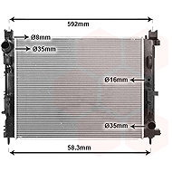 VAN WEZEL radiator, engine cooling 15012700 - Car cooler