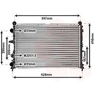 VAN WEZEL radiator, engine cooling 17002096 - Car cooler