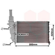 VAN WEZEL radiator, engine cooling 17002138 - Car cooler