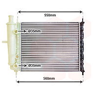 VAN WEZEL radiator, engine cooling 17002159 - Car cooler