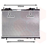 VAN WEZEL radiator, engine cooling 17002167 - Car cooler