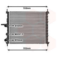 VAN WEZEL radiator, engine cooling 17002201 - Car cooler