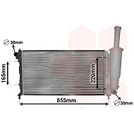 VAN WEZEL radiator, engine cooling 17002218 - Car cooler