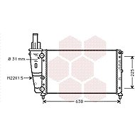 VAN WEZEL radiator, engine cooling 17002228 - Car cooler