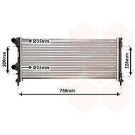 VAN WEZEL radiator, engine cooling 17002250 - Car cooler