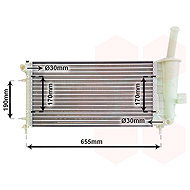 VAN WEZEL radiator, engine cooling 17002281 - Car cooler
