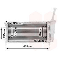 VAN WEZEL radiator, engine cooling 17002308 - Car cooler