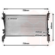 VAN WEZEL radiator, engine cooling 17002380 - Car cooler
