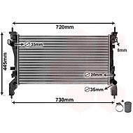 VAN WEZEL radiator, engine cooling 17002385 - Car cooler