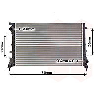 VAN WEZEL radiator, engine cooling 17002390 - Car cooler